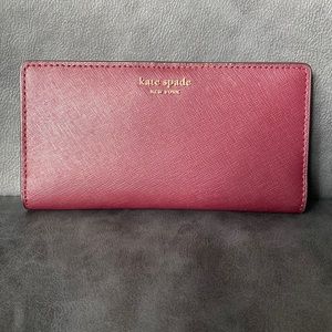 Kate Spade Maroon Bifold Wallet